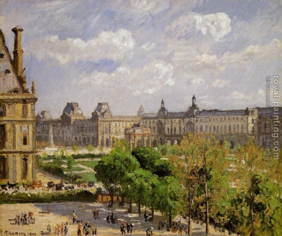 Camille Pissarro : Place du Carrousel, the Tuileries Gardens